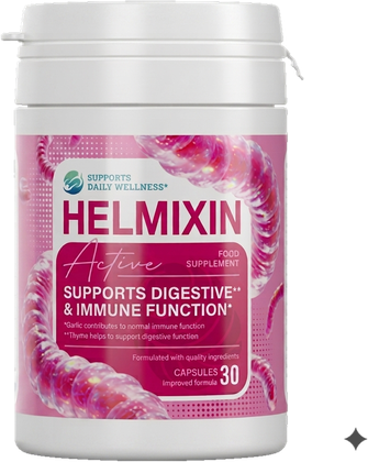 Opakowanie Helmixin Active, 30 kapsułek