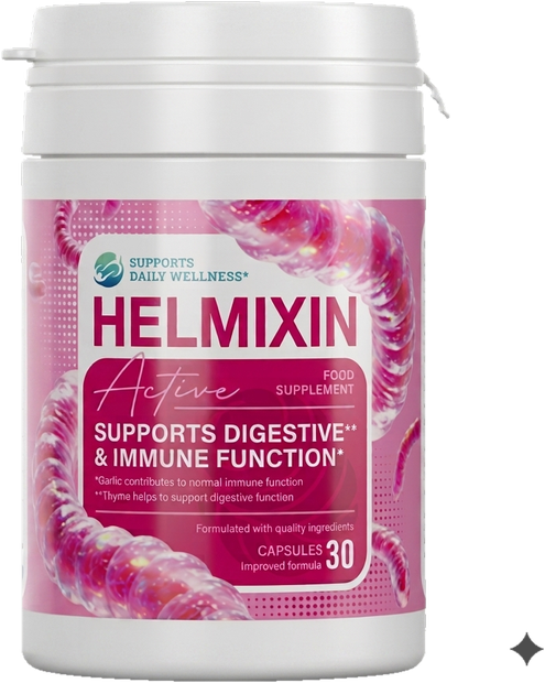 Opakowanie Helmixin Active, 30 kapsułek